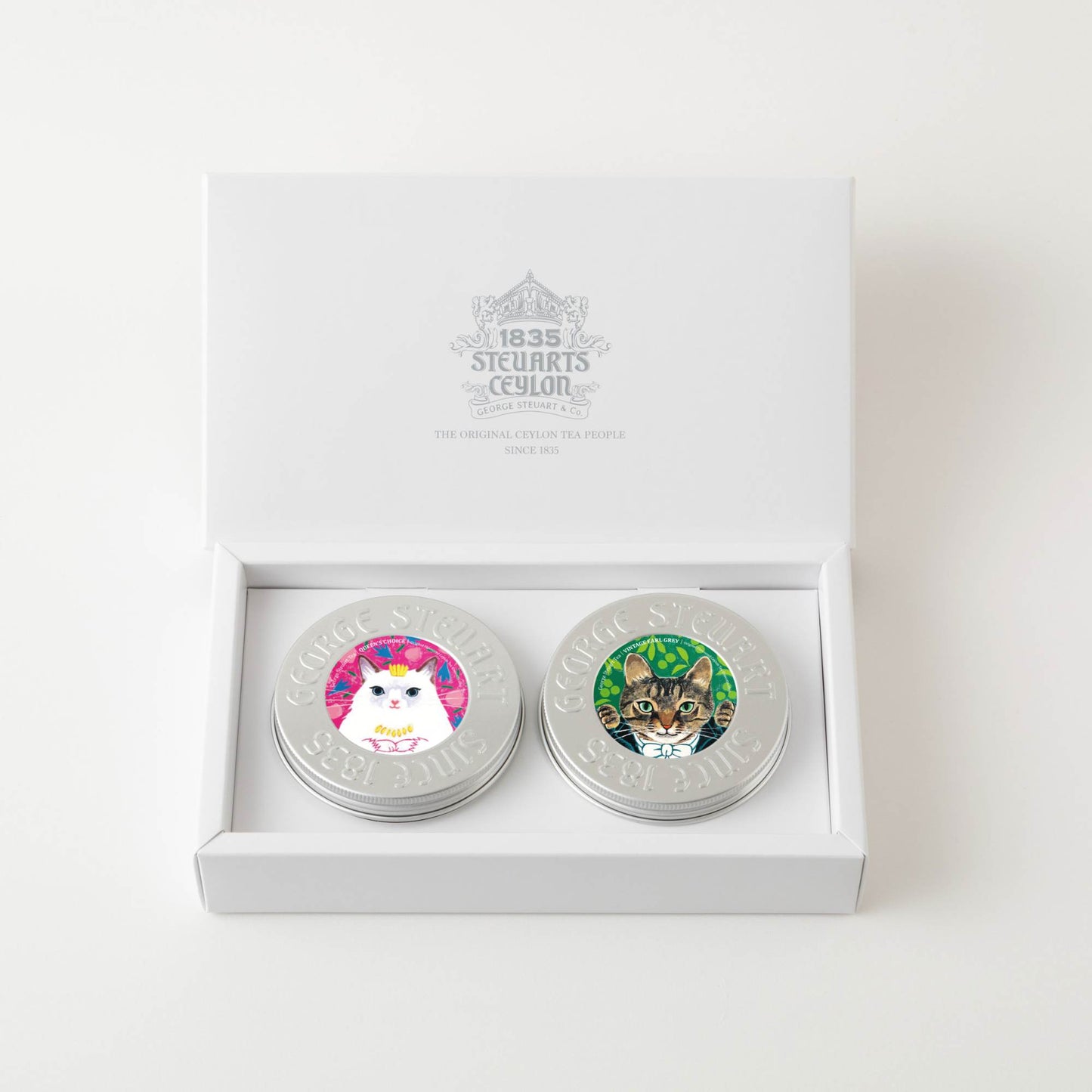 【猫缶】ミニ缶ギフト(2個セット)こむぎ&ルナ