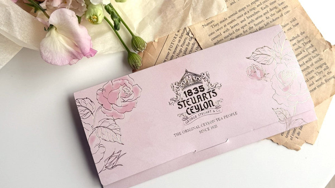 「ローズピンクの紅茶封筒」が入荷いたしました