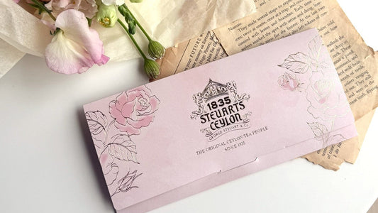 「ローズピンクの紅茶封筒」が入荷いたしました