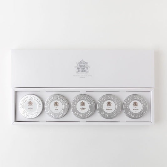 【ギフトボックス】リーフティー ミニ缶5個セット《茶》Pure Tea Collection