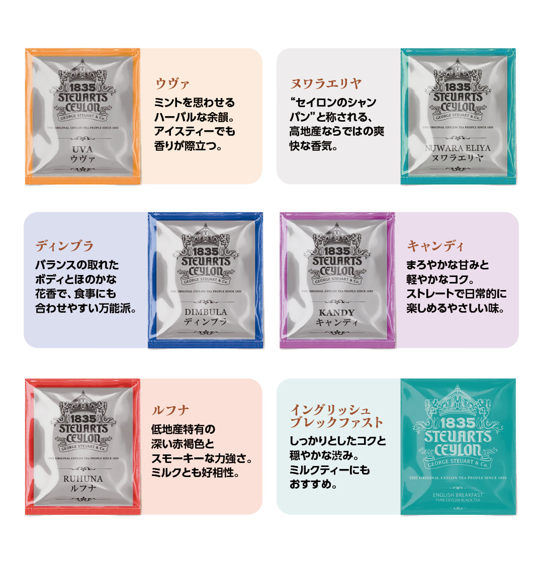 【60袋入り】ノンフレーバーティーアソートセット（6種×10袋）