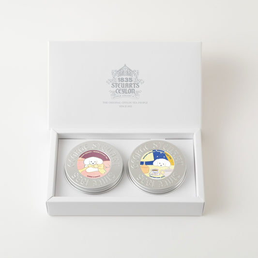 【犬の限定ラベル】リーフティー2缶セット＜化粧箱入り＞クイーンズチョイス×アールグレイ×てらおかなつみ