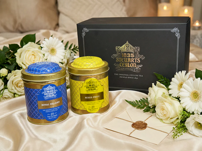 メタル缶 化粧箱入りセット ロイヤルディライト×ミックスフルーツ