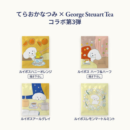 てらおかなつみ × George Steuart Tea コラボ第3弾。ルイボスティー4種の個包装
