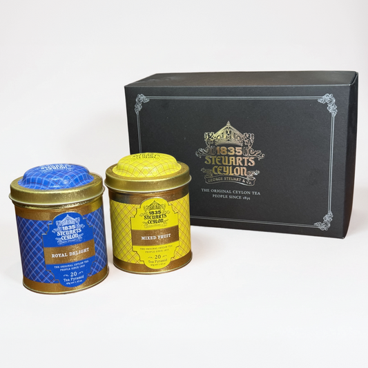 メタル缶 化粧箱入りセット ロイヤルディライト×ミックスフルーツ